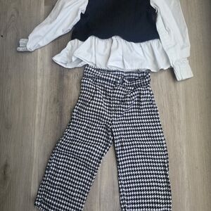 Stylish Black and White Women's Pants